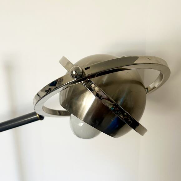 Retro Swing Arm Industrial Vintage Style Gun Metal Gray Stainless Steel Lamp HTF - Picture 3 of 12